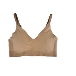 True & Co Seamless Tan Bralette w/Removable Pads NWOT